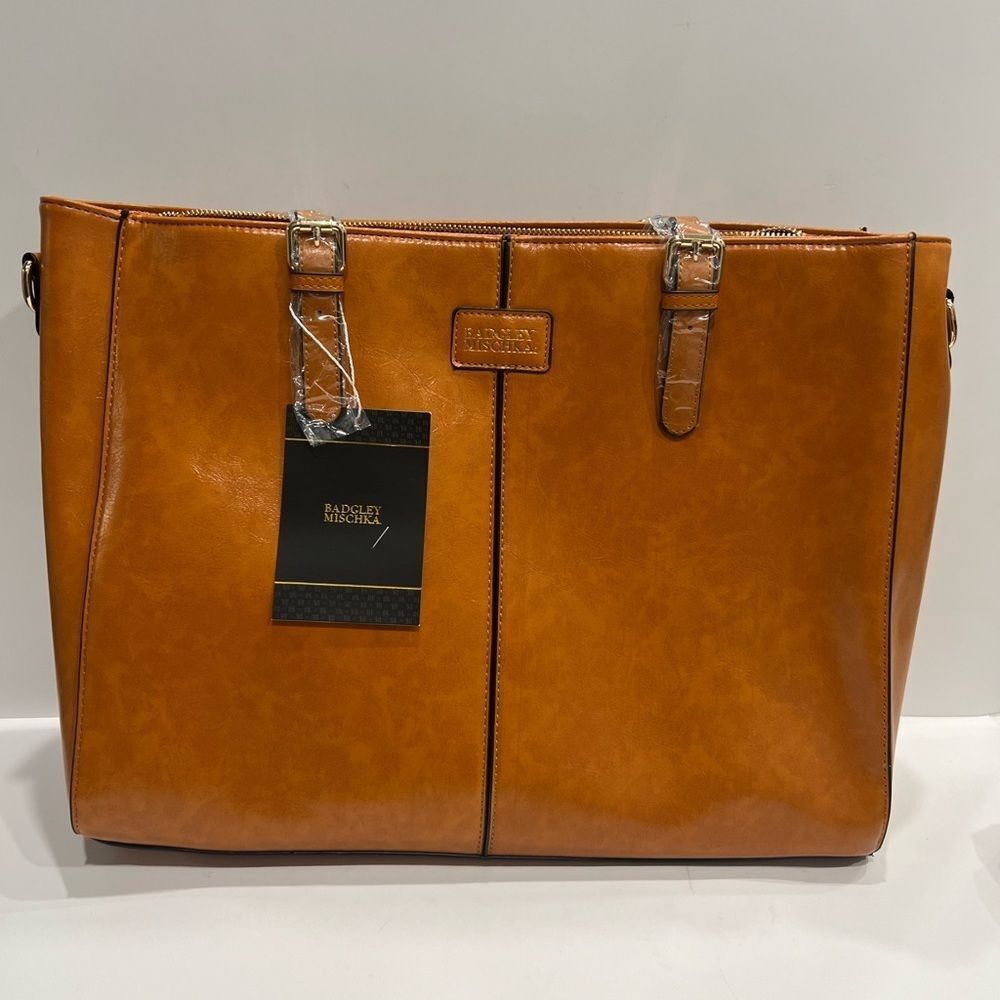 Badgley Mischa Julia Tote Weekender Rustic vegan leather crossbody bag,purse - Picture 5 of 12